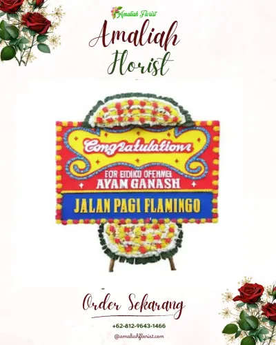 Bunga Papan Congratulation di Tegal Tugu